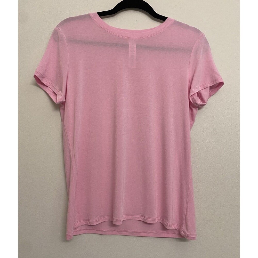 Alo Yoga All Day Short Sleeve Tee Women’s M Sweet Pink Modal Soft Breathable